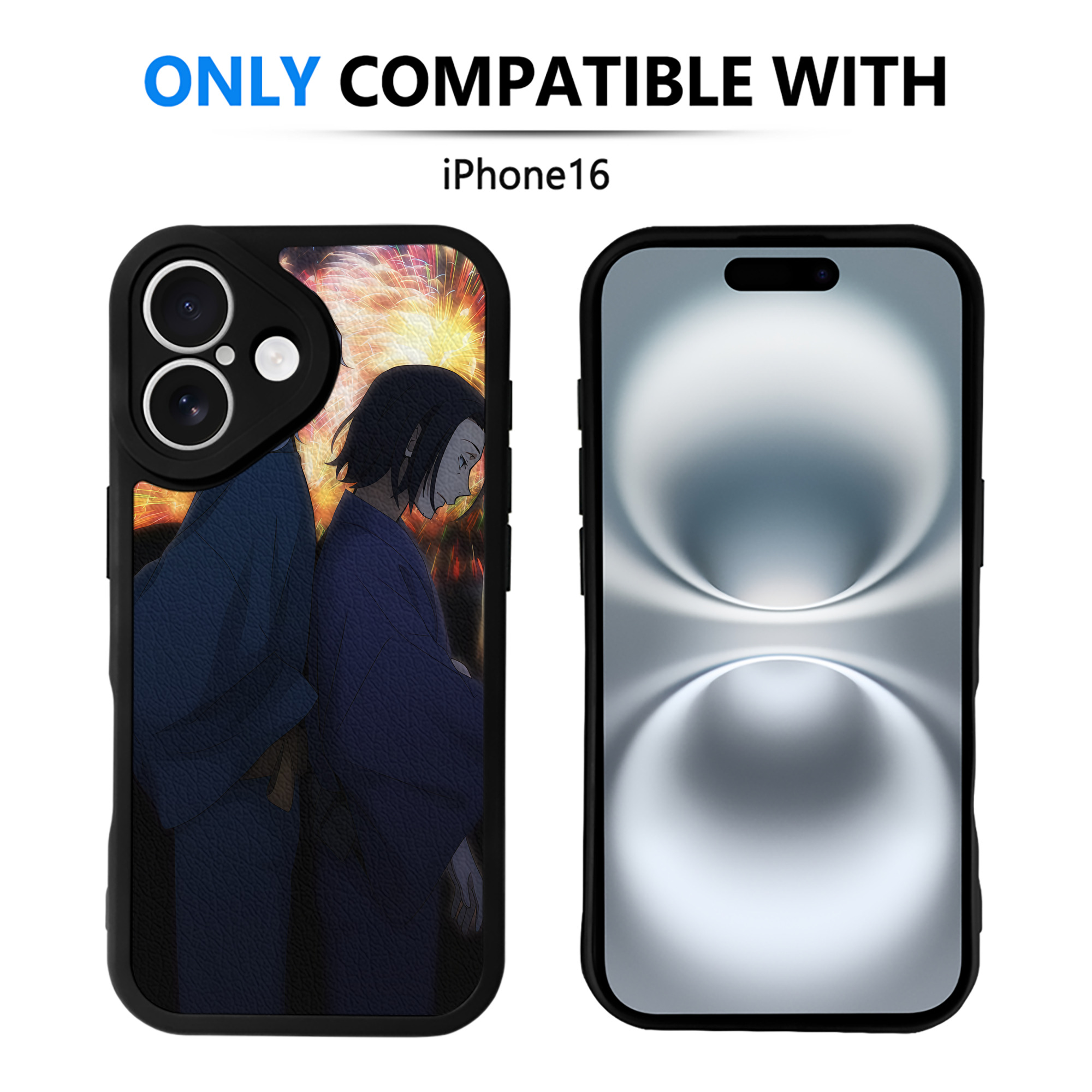 （画像用） 文豪ストレイドッグス Bungo Stray Dogs 【iPhone 16シリーズ対応】シリコンスマホケース（レザー調） 材質：シリコン